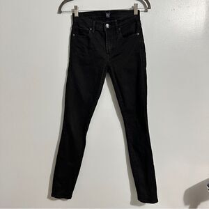 GAP black true skinny jeans, size 24